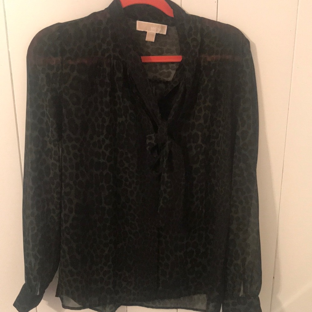Leopard print blouse